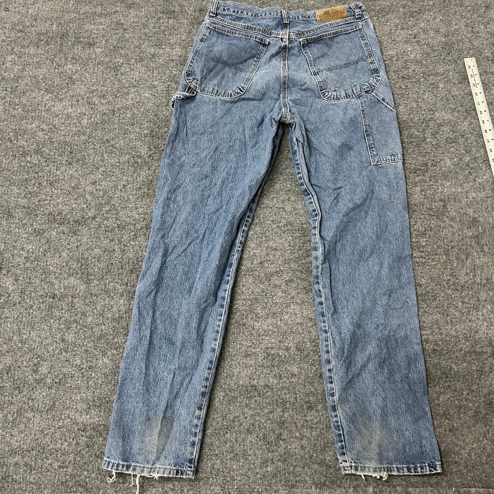 Old Navy Carpenter Jeans Mens Size 33 Blue Cotton Utility Workwear Relaxed Flaw